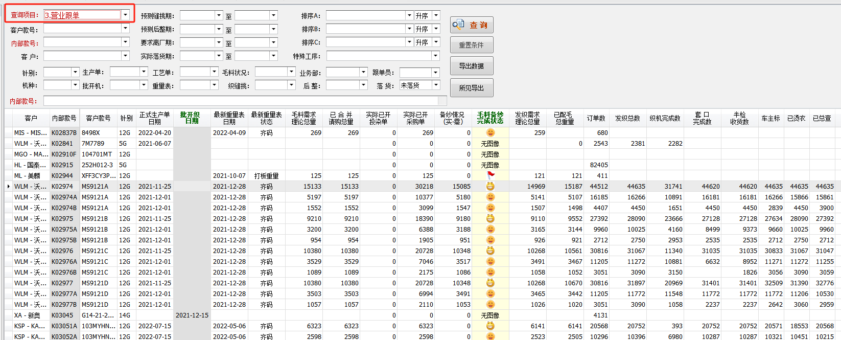 毛衫行业ERP系统用户操作手册 - 生产跟单综合管理