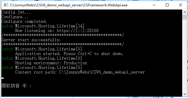 WebApi框架：System.Net.Sockets.SocketException:“以一种访问权限不允许的方式做了一个访问套接字的尝试。”