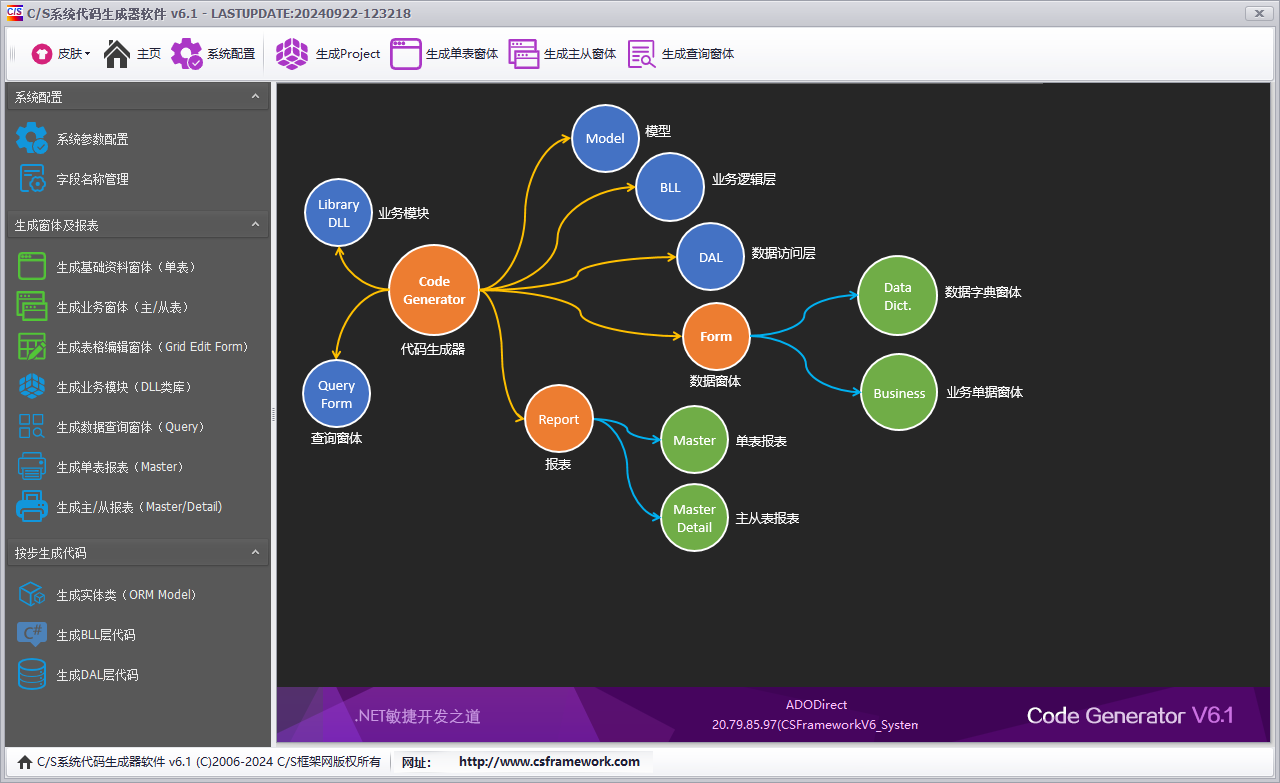 .NET Winform超级代码生成器V6.1 - 快速生成Winform三层架构代码