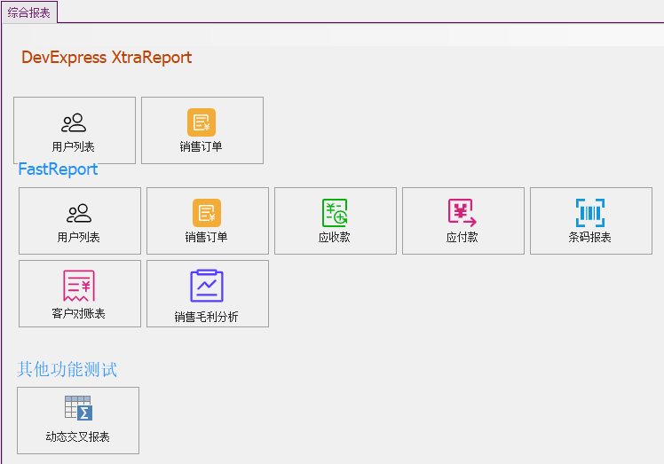 C/S架构软件开发平台 - 旗舰版V6.1 - 报表模块主窗体