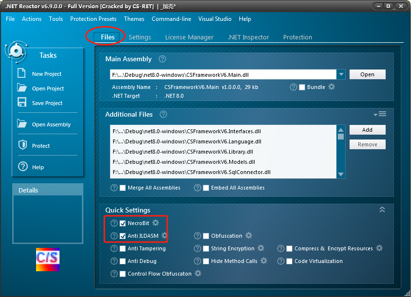 CSFramework开发框架使用.NET Reactor加壳软件导致多语言失效