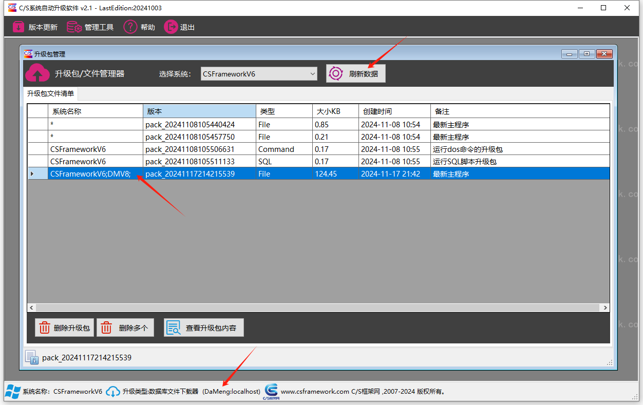 CSFrameworkV6软件开发框架+达梦数据库（国产数据库）测试报告