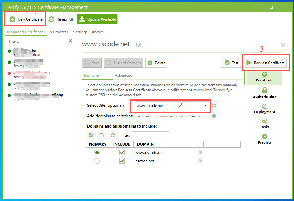 自动部署SSL证书 Certify The Web / Certify SSL/TLS Certificate Management
