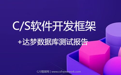 CSFrameworkV6软件开发框架+达梦数据库（国产数据库）测试报告