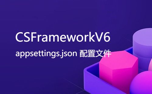 CSFrameworkV6.1旗舰版 - appsettings.json 配置文件-开发框架文库